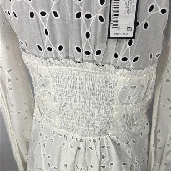 Gianni Bini Katrina White Eyelet Dress Size M NWT - Picture 11 of 14